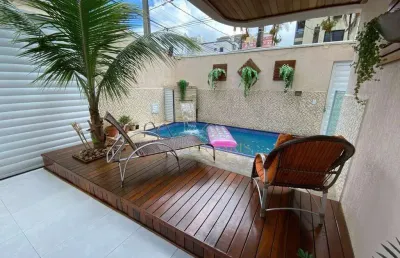 Sobrado à venda, 164 m² por r$ 1.800.000,00 - tupi - praia grande/sp