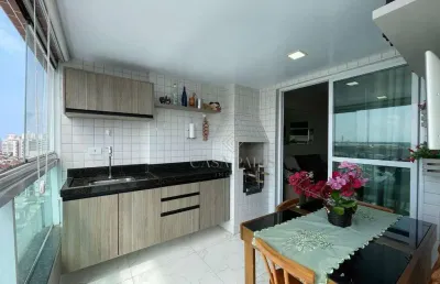 Apartamento com 1 dormitório à venda, 58 m² por r$ 450.000,00 - caiçara - praia grande/sp