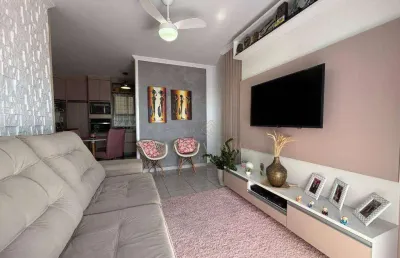 Apartamento com 2 dormitórios à venda, 62 m² por r$ 415.000,00 - tupi - praia grande/sp