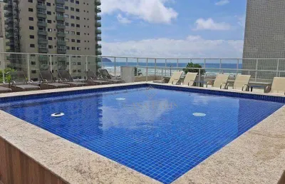 Apartamento com 1 dormitório à venda, 56 m² por r$ 475.000,00 - aviação - praia grande/sp