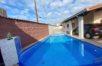 Casa com 3 dormitórios à venda, 160 m² por r$ 920.000,00 -  jardim real - praia grande/sp