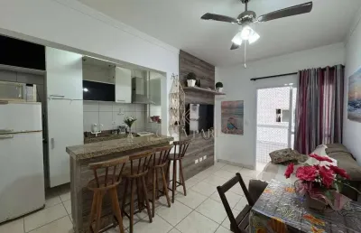 Apartamento com 1 dormitório à venda, 43 m² por r$ 265.000,00 - mirim - praia grande/sp