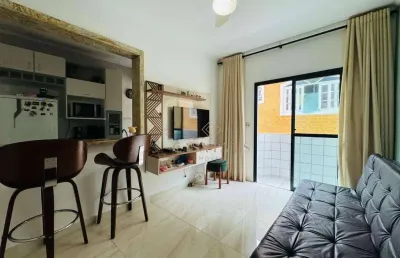 Apartamento com 1 dormitório à venda, 35 m² por r$ 290.000,00 - tupi - praia grande/sp