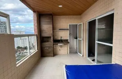 Cobertura com 3 dormitórios à venda, 140 m² por r$ 800.000,00 - vila guilhermina - praia grande/sp