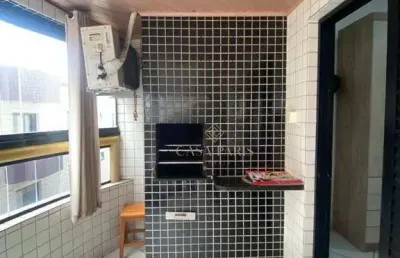 Apartamento com 1 dormitório à venda, 55 m² por r$ 370.000 - vila guilhermina - praia grande/sp