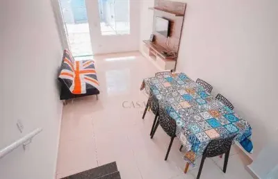 Sobrado à venda, 63 m² por r$ 350.000,00 - solemar - praia grande/sp