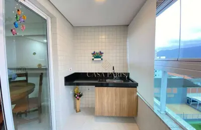 Apartamento com 2 dormitórios à venda, 84 m² por r$ 695.000,00 - caiçara - praia grande/sp