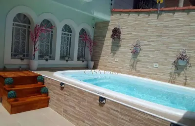Sobrado com 3 dormitórios à venda, 125 m² por r$ 980.000,00 - boqueirão - praia grande/sp