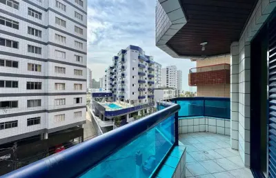 Apartamento com 2 quartos à venda, 90 m² por r$ 385.000 - vila assunção - praia grande/sp