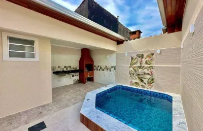 Casa com 2 dormitórios à venda, 94 m² por r$ 680.000,00 - caiçara - praia grande/sp