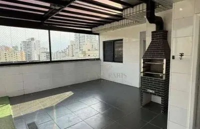 Cobertura com 3 dormitórios à venda, 190 m² por r$ 950.000 - vila guilhermina - praia grande/sp
