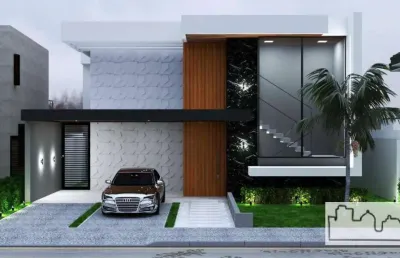 Casa em construção a venda no condomínio salto grande campo belo .