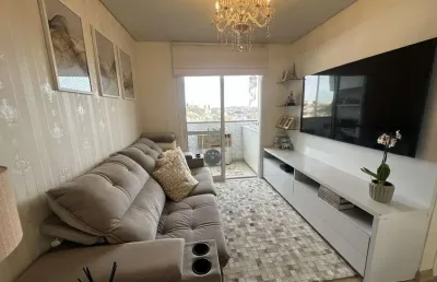 Apartamento semimobiliado com 2 dormitórios e 1 vaga no bairro panazzolo