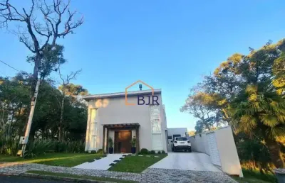 Casa em condomínio fechado com 4 quartos à venda na rua ângelo pianaro, 1631, butiatuvinha, curitiba por r$ 3.500.000