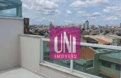 Cobertura com 2 dormitórios à venda, 120 m² por r$ 560.000 - vila camilópolis - santo andré/sp