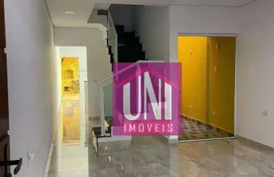 Sobrado com 3 dormitórios à venda, 140 m² por r$ 745.000 - vila camilópolis - santo andré/sp