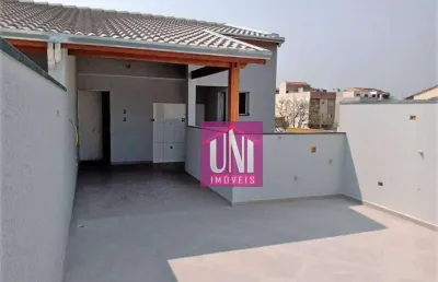 Cobertura com 2 dormitórios à venda, 100 m² por r$ 390.000,00 - vila linda - santo andré/sp