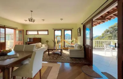 Casa com 5 quartos em condomínio de alto padrão no bairro do golfe em teresópolis-rj