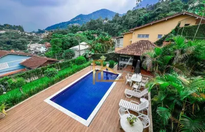 Casa com 4 dormitórios sendo 3 suítes à venda, 201 m² - panorama - teresópolis/rj