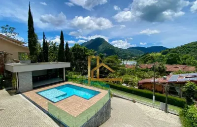 Casa á venda na granja comary 5 suítes - área gourmet, espaço fitness, vista para cbf e os lagos.
