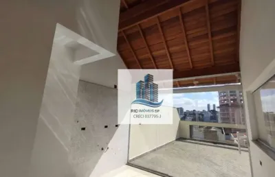Cobertura com 2 dormitórios à venda, 110 m² por r$ 680.000,00 - campestre - santo andré/sp