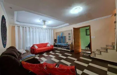 Sobrado com 4 dormitórios à venda, 220 m² por r$ 1.095.000,00 - campestre - santo andré/sp