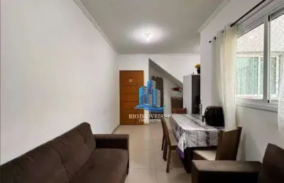 Cobertura com 2 dormitórios à venda, 88 m² por r$ 399.000 - vila humaitá - santo andré/sp