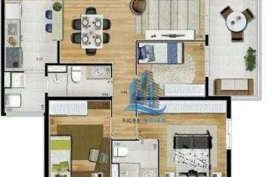 Apartamento com 3 dormitórios à venda, 83 m² por r$ 795.200,00 - rudge ramos - são bernardo do campo/sp