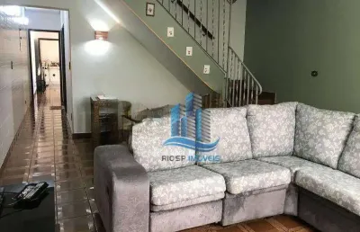 Sobrado com 4 dormitórios à venda, 257 m² por r$ 750.000,00 - vila palmares - santo andré/sp