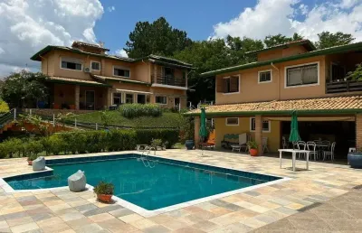 Chácara com 7 dormitórios, 4100 m² - venda por r$ 2.300.000,00 ou aluguel por r$ 14.970,00/mês - condominio vila verde - araçariguama/sp