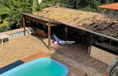 Chácara com 4 dormitórios à venda, 3500 m² por r$ 390.000,00 - santa ella - araçariguama/sp