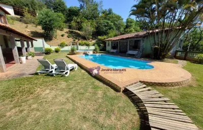 Chácara com 5 dormitórios à venda, 2800 m² por r$ 1.300.000,00 - condomínio restinga verde - são roque/sp