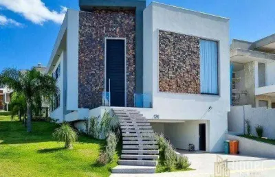 Casa com 4 dormitórios à venda, 378 m² por r$ 3.700.000,00 - alphaville - gravataí/rs