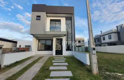 Casa com 3 dormitórios à venda, 130 m² por r$ 799.000 - condomínio central square - gravataí/rs