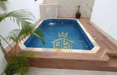Sobrado à venda, 140 m² por r$ 660.000,00 - aviação - praia grande/sp