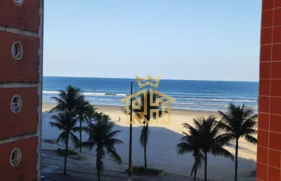 Apartamento à venda, com 2 dormitórios, de frente para o mar, no bairro tupi, em praia grande, sp.