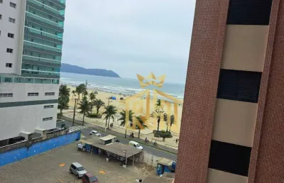 Apartamento amplo 01 quarto vista da praia a venda - bairro guilhermina - praia grande sp