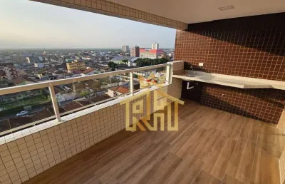 Apartamento com 2 dormitórios à venda, 80 m² por r$ 480.000,00 - tupi - praia grande/sp