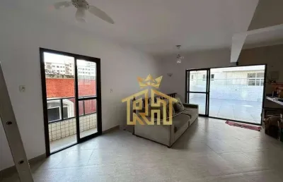 Cobertura de 2 quartos, 2 suítes  no bairro de aviação em praia grande - sp