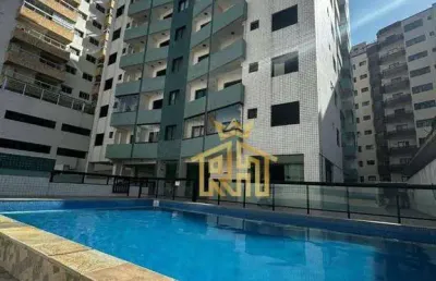 Apartamento, 50m da praia, com 1 dormitório à venda, 52 m² por r$ 325.000 - ocian - praia grande/sp