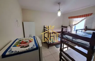 Kitnet com 1 dormitório para alugar, 22 m² por r$ 1.100,02/mês - vila assunção - praia grande/sp