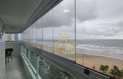 Apartamento frente mar com 3 suítes à venda no maracanã – praia grande/sp