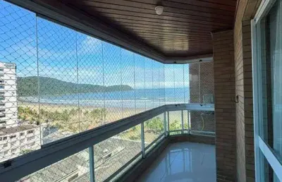 Apartamento de 2 quartos, 1 suíte no bairro de boqueirão em praia grande - sp - vista mar