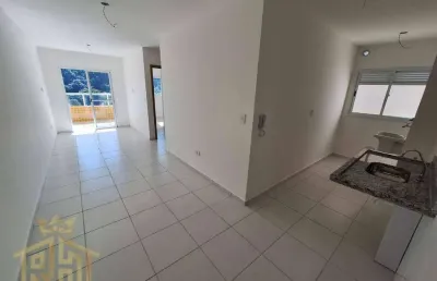 Apartamento novo - com 2 dormitórios à venda, 60 m² por r$ 438.000 - boqueirão - praia grande/sp