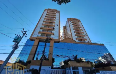 Apartamento novo - 02 dormitórios (01 suite) - sacada com ponto grill - lazer completo - 1 vaga - boqueirão - praia grande