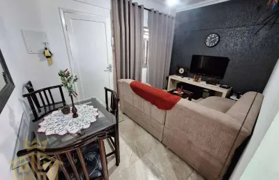 Apartamento 02 dormitórios semi mobiliado - aviação - praia grande