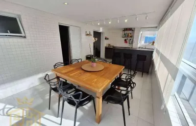 Apartamento à venda, 127 m² por r$ 1.100.000,00 - aviação - praia grande/sp