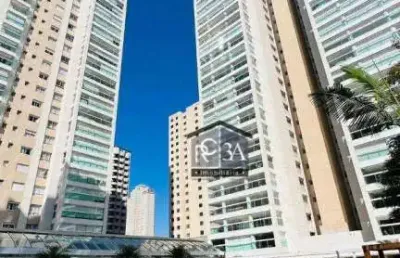 Apartamento a venda no tatuapé com 264 m², mobiliado e decorado, 3 suítes, sacada gourmet, 4 vagas, lazer de clube.