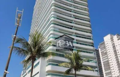 Apartamento com 3 dormitórios à venda, 119 m² por r$ 1.800.000 - canto do forte - praia grande/sp