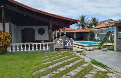 Casa com 4 dormitórios à venda, 380 m² por r$ 760.000,00 - suarão - itanhaém/sp